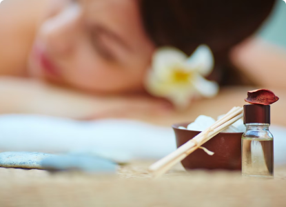 Kizhi - herbal bolus massage treatment at Champeya Ayurveda